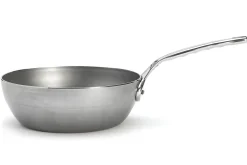 Sauteuse paysanne De Buyer Mineral B Pro 24cm en acier et poignée en fonte d'inox