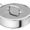 Sauteuse provençale Zwilling Peak Ceraforce® HyCoat en inox et revêtement céramique avec couvercle en verre 26cm