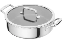 Sauteuse provençale Zwilling Peak Ceraforce® HyCoat en inox et revêtement céramique avec couvercle en verre 26cm