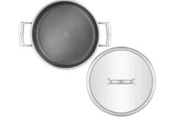 Sauteuse provençale Zwilling Peak Ceraforce® HyCoat en inox et revêtement céramique avec couvercle en verre 26cm