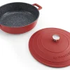 Sauteuse ronde MasterClass compatible induction en fonte d'aluminium 4L
