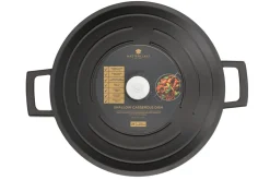 Sauteuse ronde MasterClass compatible induction en fonte d'aluminium noir 4L