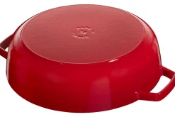 Sauteuse Staub Chistera en fonte émaillée cerise