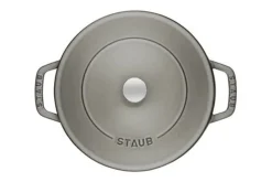 Sauteuse Staub Chistera en fonte émaillée gris graphite