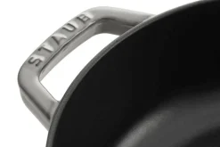 Sauteuse Staub Chistera en fonte émaillée gris graphite