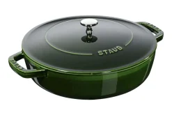 Sauteuse Staub Chistera en fonte émaillée basilic