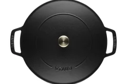 Sauteuse Staub Chistera en fonte émaillée noir mat
