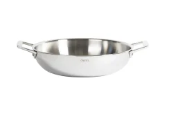 Sautoir Cristel Castel'Pro en acier inoxydable 18/10 5 ply avec 2 anses fixes