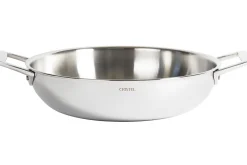 Sautoir Cristel Castel'Pro en acier inoxydable 18/10 5 ply avec 2 anses fixes