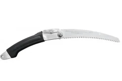 Scie pliante d'élagage Silky Curve Ultra Accel 446-24 lame courbée manche caoutchouc noir 29cm