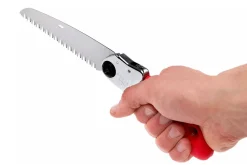 Scie pliante d'élagage Silky Pocketboy 34613 lame droite manche caoutchouc rouge 16cm