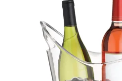 Seau à boissons et refroidisseur à vin Barcraft en acrylique transparent
