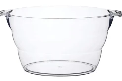 Seau à boissons et refroidisseur de bouteilles ovale Barcraft en acrylique transparent