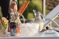 Seau à glace Guzzini Stella sphérique + pince de service