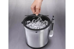 Seau à glace Oxo en acier inoxydable avec pince de service