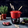 Service à fondue Beka Arome en fonte émaillée pour 6 personnes - Coloris rouge