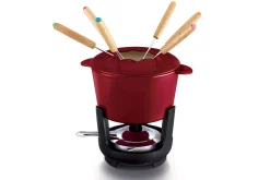Service à fondue Beka Arome en fonte émaillée pour 6 personnes - Coloris rouge
