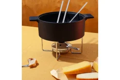 Service à fondue en fonte Mono anti-éclaboussures