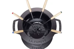 Service à fondue en fonte STAUB 20cm 6 personnes