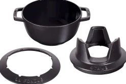 Service à fondue en fonte STAUB 20cm 6 personnes