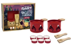 Service à raclette à la bougie Cookut Lumi édition limitée services poêlons et spatules pour 2