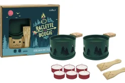 Service à raclette à la bougie Cookut Lumi édition limitée services poêlons et spatules pour 2