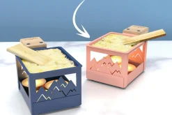 Service raclette à la bougie Cookut Yeti pliable avec poêlon et spatule