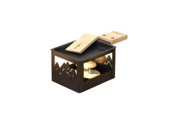 Service raclette à la bougie Cookut Yeti pliable avec poêlon et spatule