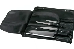 Serviette de chef Wüsthof Gourmet 5 pièces : 4 couteaux + 1 fusil à aiguiser