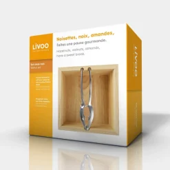 Set casse-noix Livoo avec 2 bols en bambou empilables