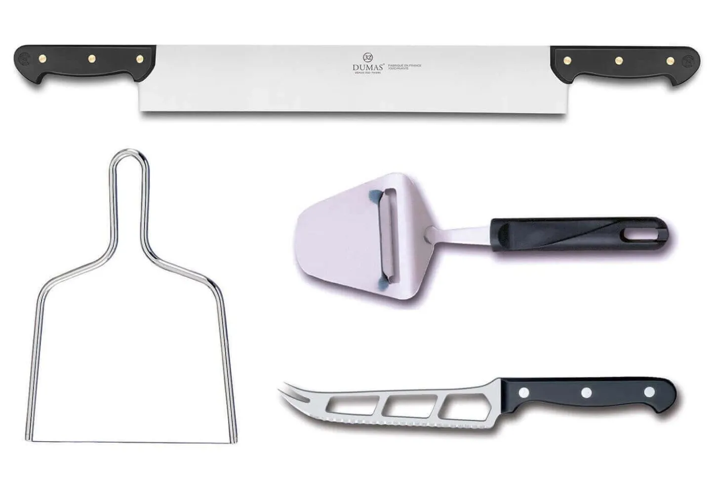 Set complet de 4 couteaux à fromage professionnels