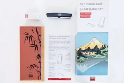 Set d'aiguisage Kotai avec pierre à aiguiser 2000/6000 + 3 accessoires