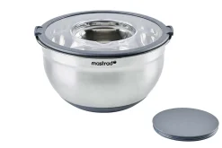 Set de 3 bols inox avec couvercles Mastrad 16, 20 et 24cm
