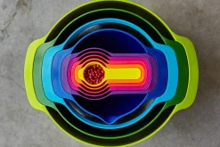 Set de 9 bols/passoires/doseurs Joseph Joseph Nest Plus 9 emboîtables multicolores