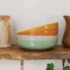 Set de 4 bols à pâtes KitchenCraft Idilica en grès multicolore 21cm