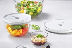 Set de 3 bols sous vide Zwilling Fresh & Save en verre borosilicate avec couvercle