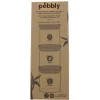Set de 3 boîtes carrées en verre Pebbly avec couvercle en bambou - 800ml