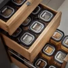 Set de 3 boîtes de conservation Gefu Pantry en verre borosilicate + 9 étiquettes autocollantes