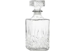 Set de bouteille à whisky Barcraft avec 4 verres taillés