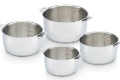 Set de 4 casseroles amovibles Beka Select 14 à 20cm en acier inoxydable 18/10