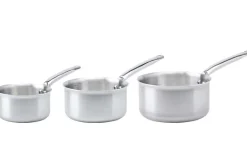 Set de 3 casseroles De Buyer Alchimy en inox 18/10 3 plis 16, 18 et 20cm