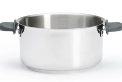Set de 4 casseroles De Buyer Milady Twisty en acier inoxydable + 1 poignée + 2 anses