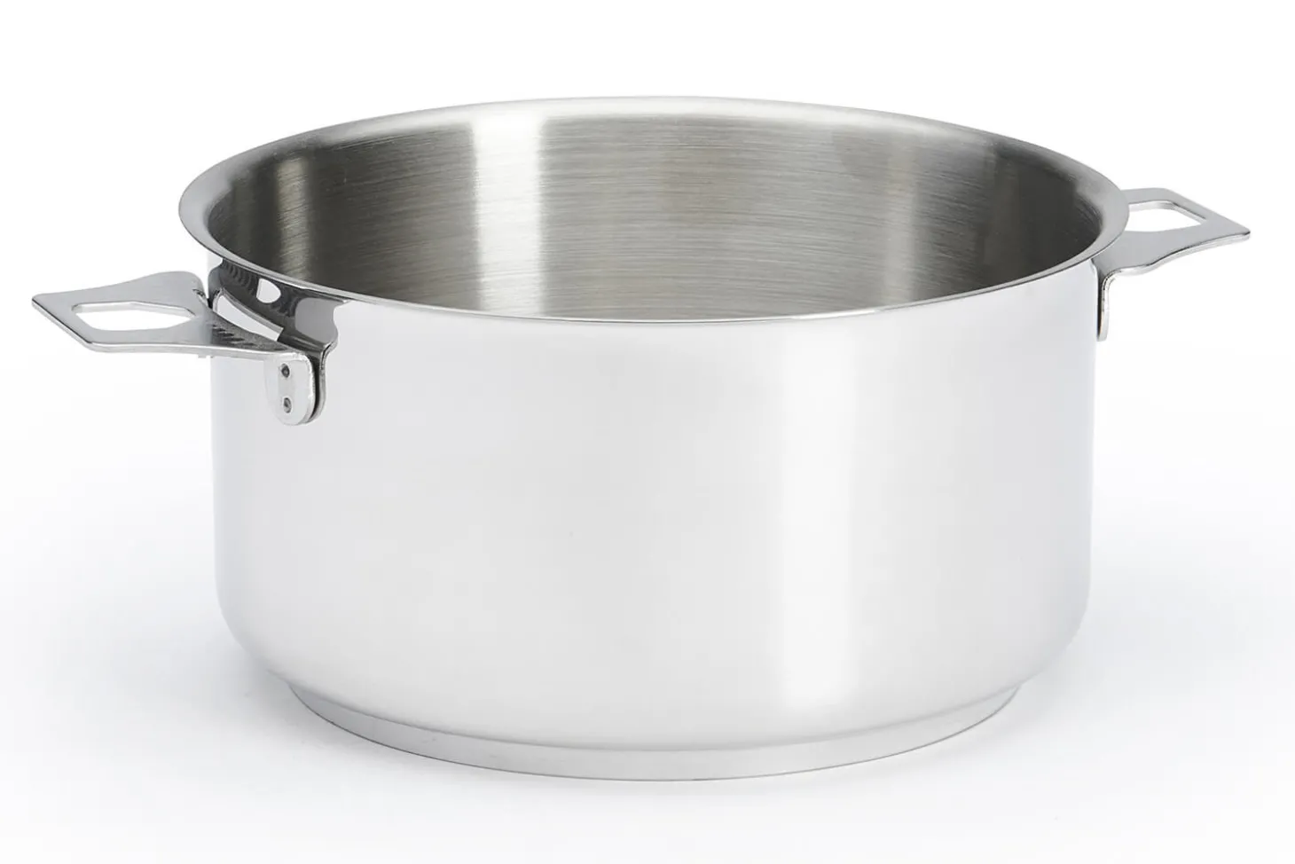 Set de 4 casseroles De Buyer Milady Twisty en acier inoxydable + 1 poignée + 2 anses