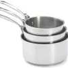 Set de 3 casseroles De Buyer Milady en acier inoxydable 16-18-20cm