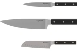 Set de 3 couteaux Berghoff Dina Gene en acier inoxydable noir