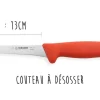 Set de 3 couteaux de boucher professionnels Giesser manche rouge