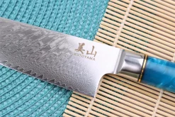 Set de 3 couteaux Kutoyama damas Azur chef + universel + office