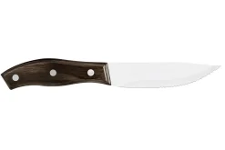 Set de 12 couteaux à steak Tramontina Jumbo lame 13cm manche bois marron
