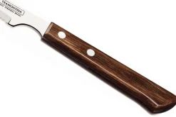 Set de 12 couteaux à steak Tramontina lame crantée 10cm manche marron