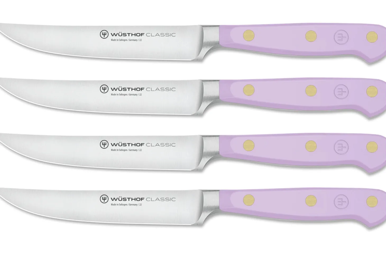 Set de 4 couteaux à steak Wusthof Classic Colour Purple Yam forgé lame 12cm